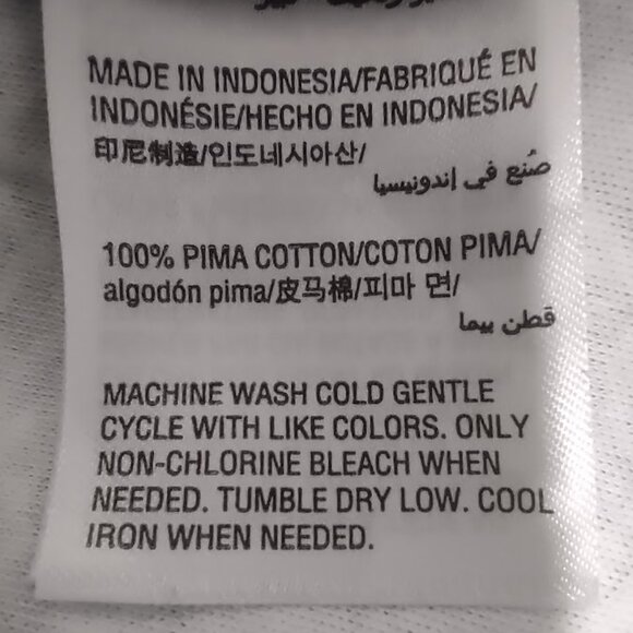 CHARTER CLUB BLACK AND WHITE 3/4 SLEEVE BLOUSE PIMA COTTON WOMEN'S SIZE PL - Picture 6 of 7